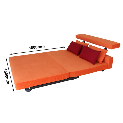 SMOOCH New Yorker Queen Sofa Bed Orange