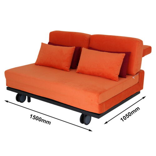 SMOOCH New Yorker Queen Sofa Bed Orange