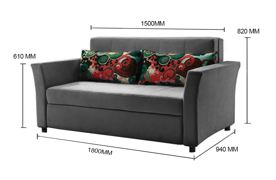 1500mm wide sofa bed